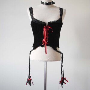 Playboy Velvet Corset Top